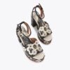 Pantofi cu platformă Flower Western